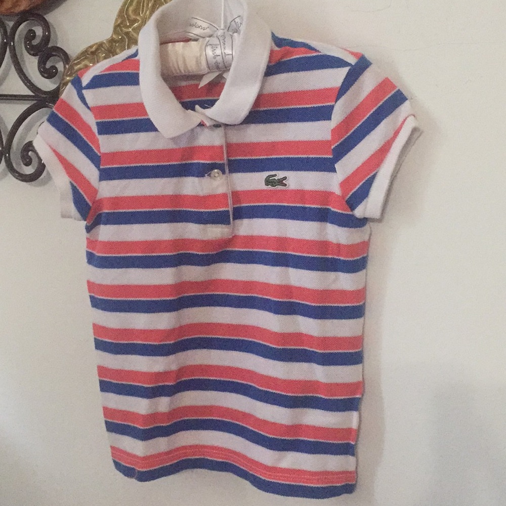 Cute Slightly used Lacoste shirt for girls.